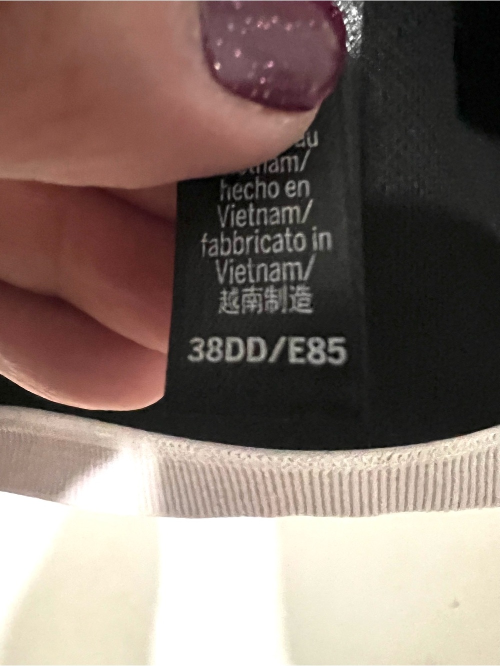 Victoria's Secret Black Racerback Sports Bra with Gold-Strap Accents - Picture 4 of 4